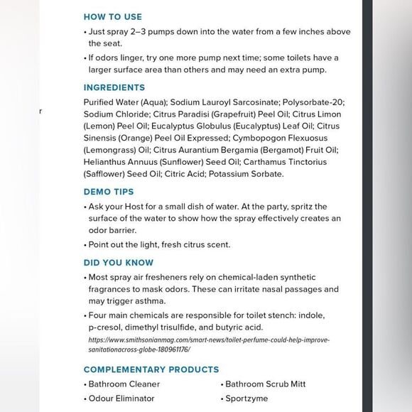 Norwex Toilet Spray Orange Cardamom Set of 3 NWOT - Picture 4 of 4